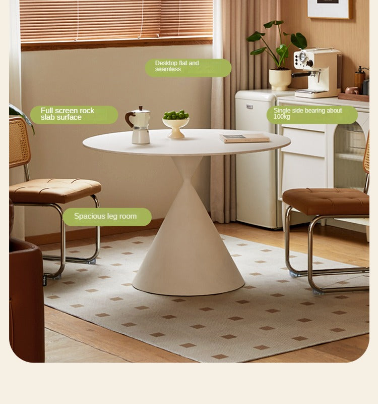 Rock Cream Style Round Table.