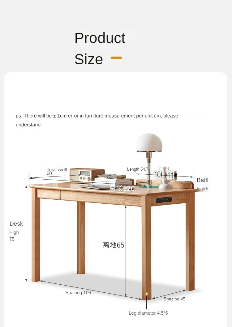 Oak Solid Wood Office desk"