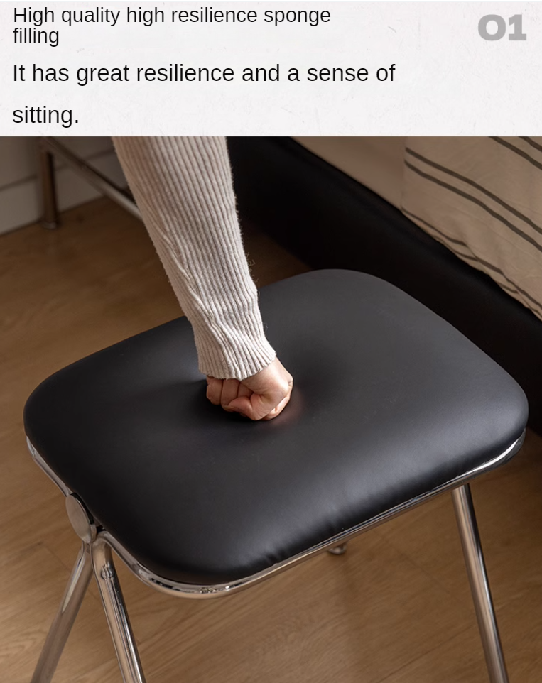 Organic Leather Soft Package Makeup Stool