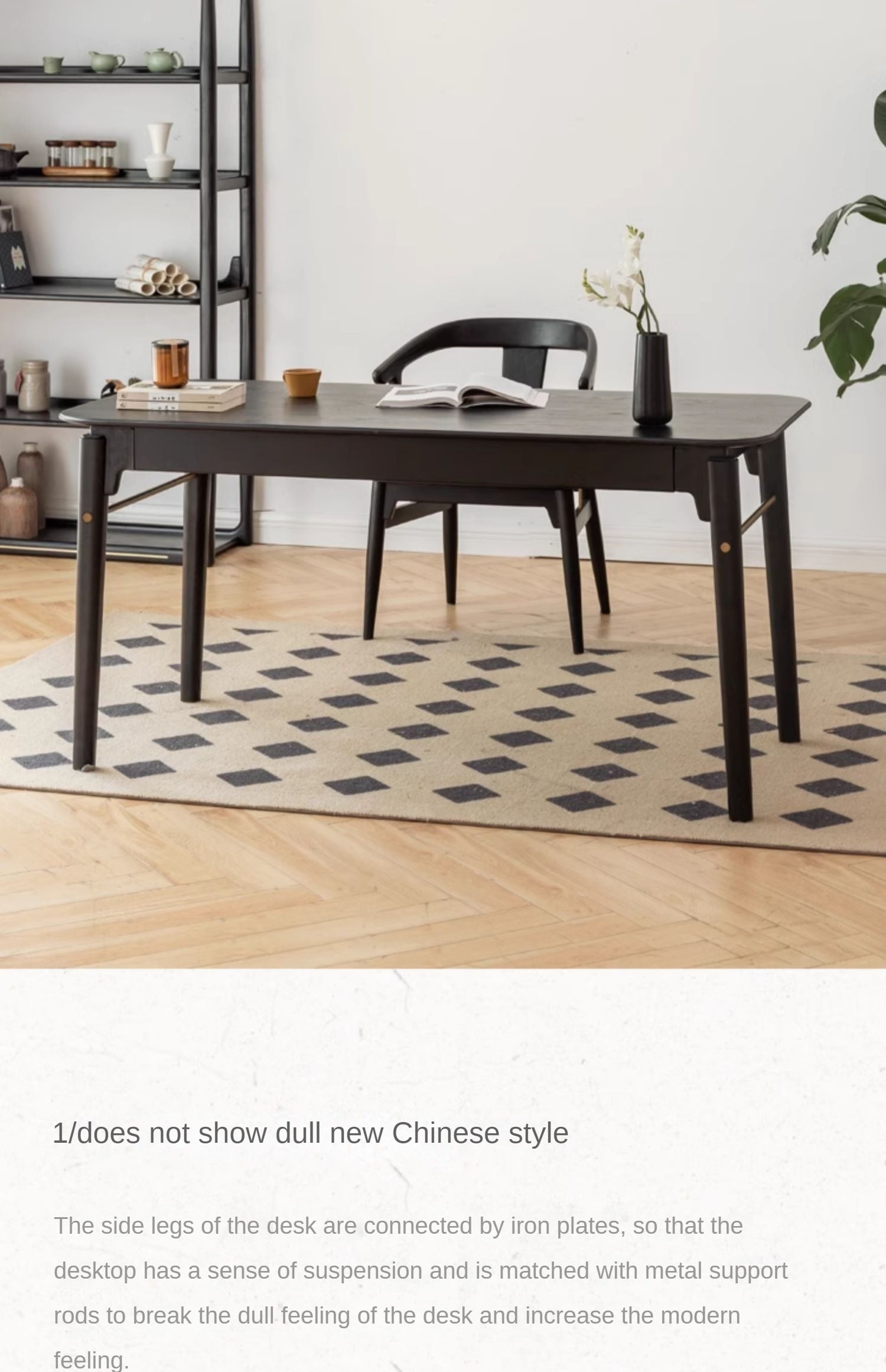 Oak Solid Wood Modern Simple Computer Desk