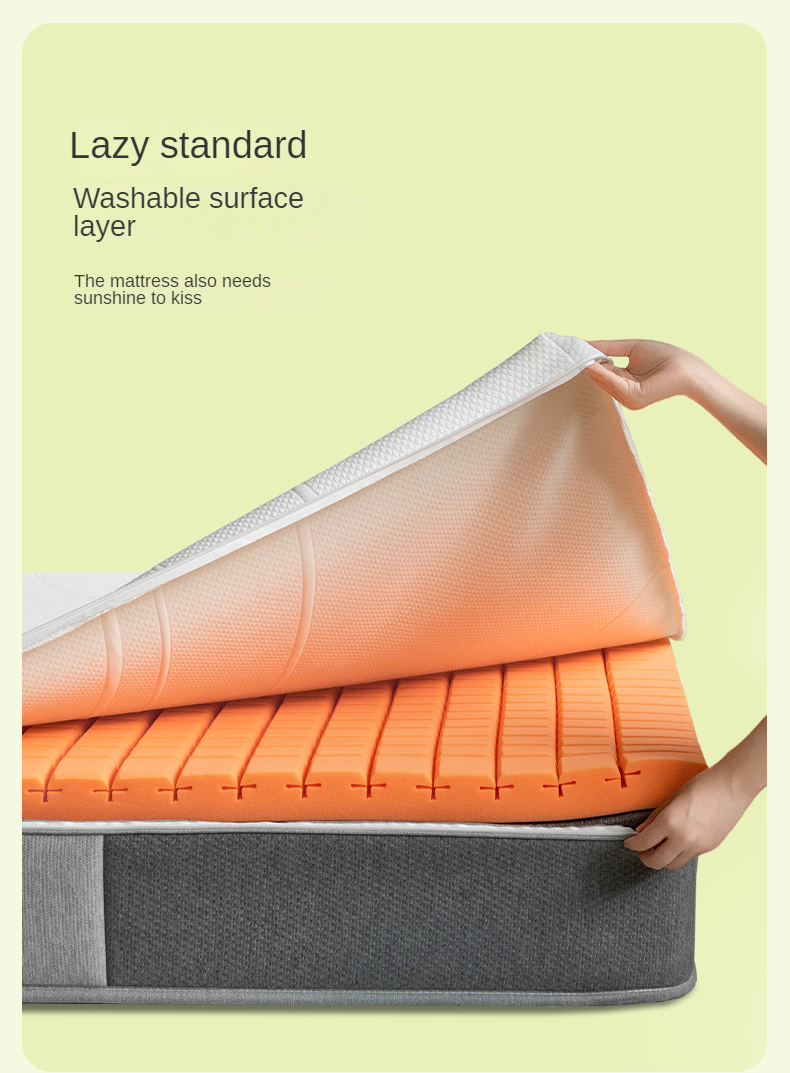 Mattress with Independent Power Sponge and Three-Zone Spring Support Simmons Pad