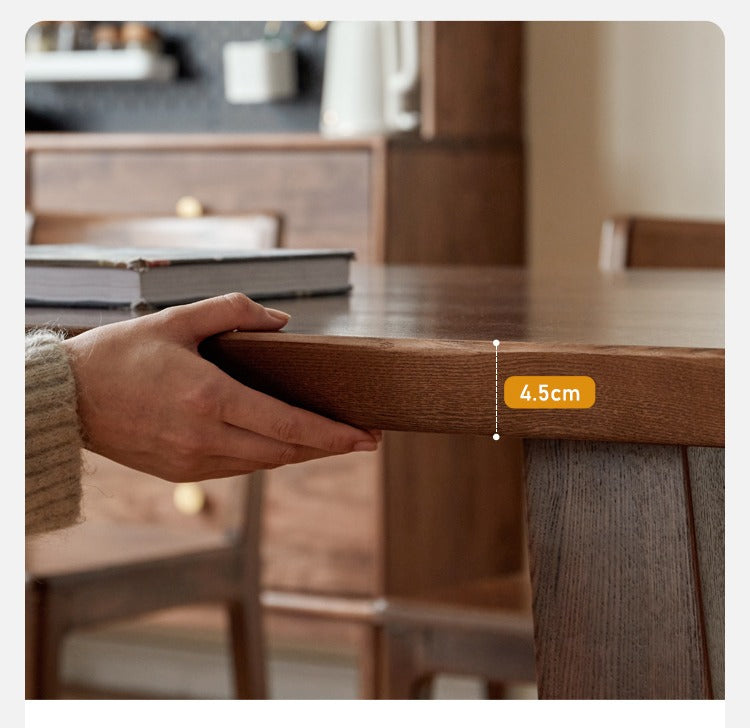 Ash Solid Wood Large Edge Table Dining