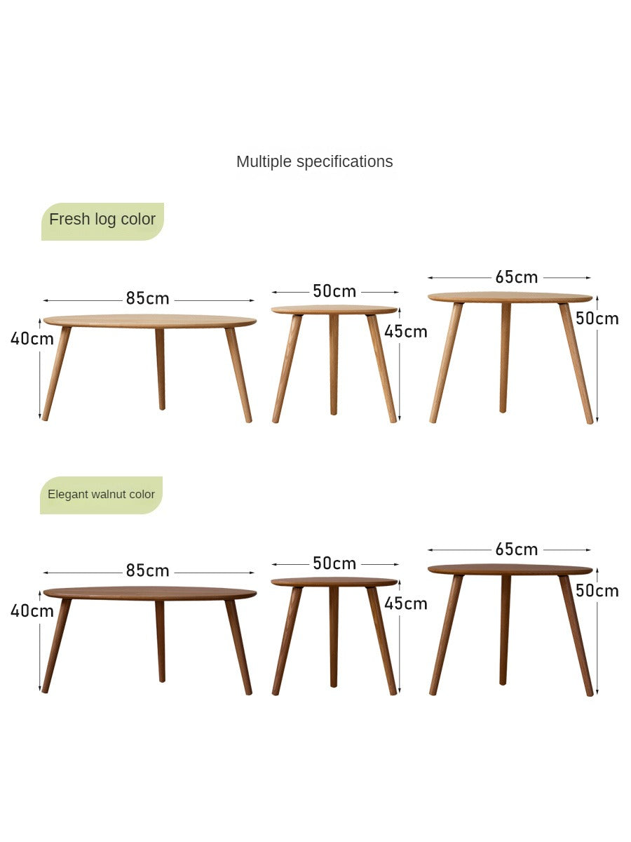 Oak Solid Wood Combination Shape Side Table