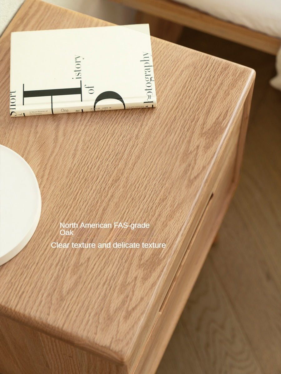 Oak solid wood Nightstand :