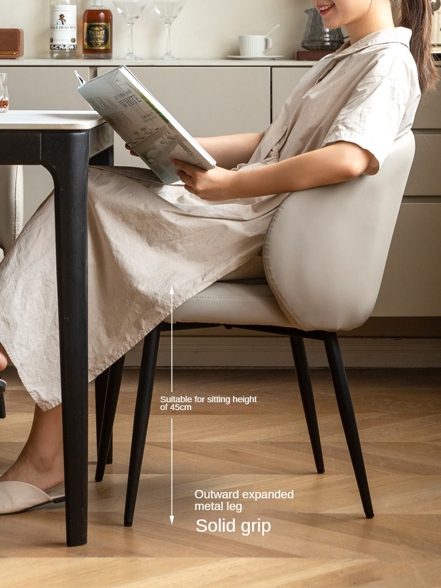 Soft Gray Leisure Dining Chair