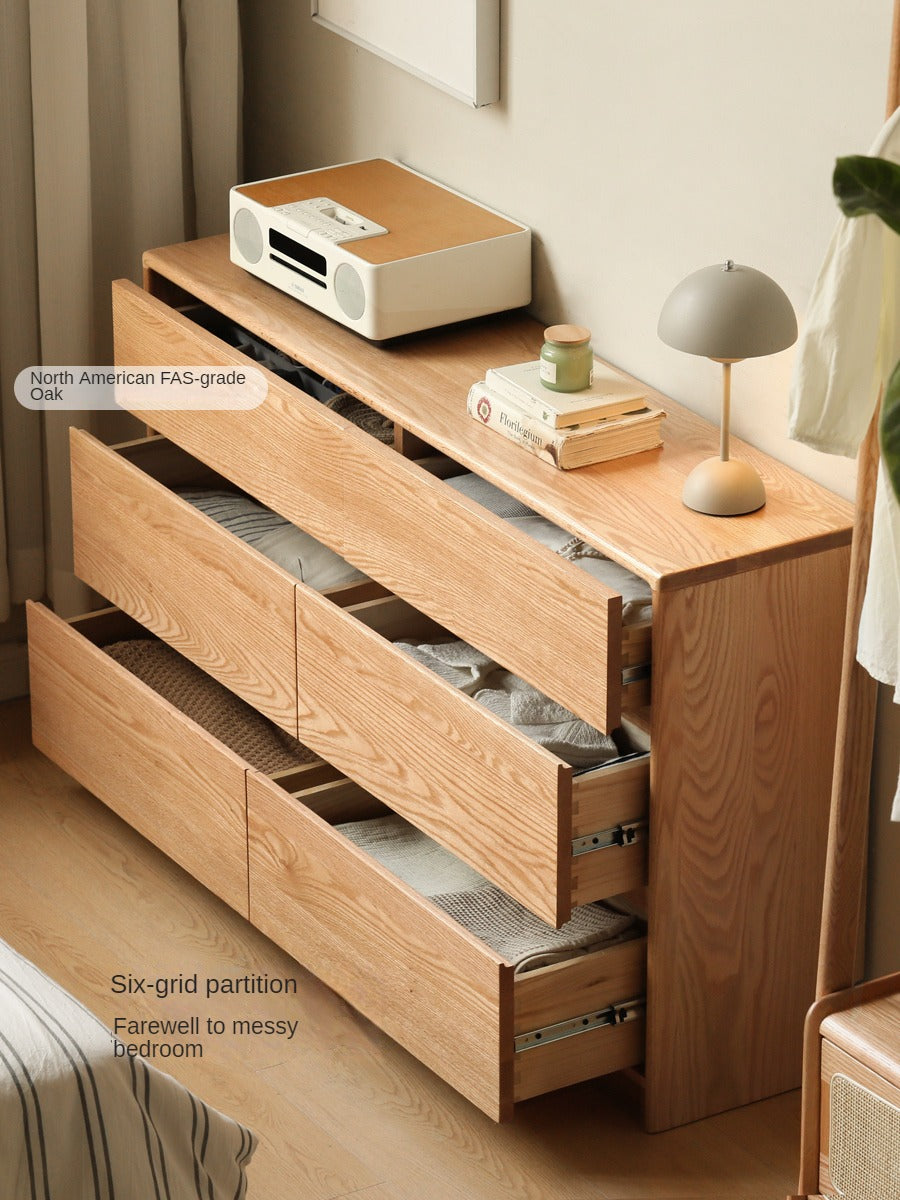 Oak Solid Wood Ultra Narrow Dressing Table.