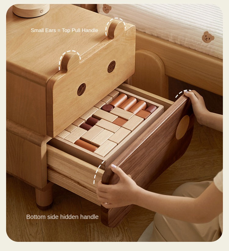 Beech Solid Wood Creative Сhildren's Nightstand