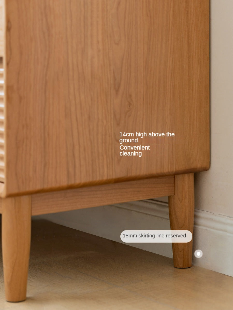 Cherry Solid Wood Vintage Dresser, Drawer