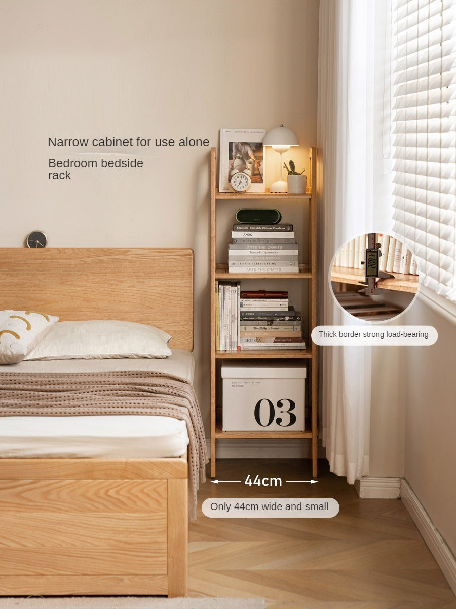 Oak Solid Wood Multi Layer Shelf, Bookshelves, Flower Racks