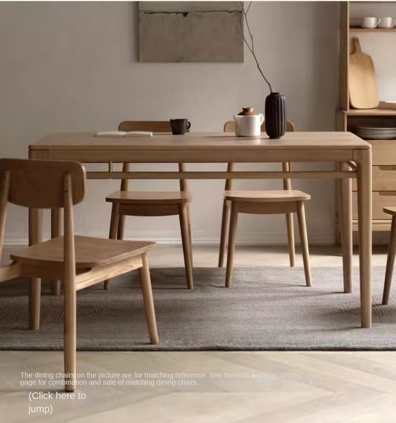 Ash Solid Wood Small-sized Modern Office Desk