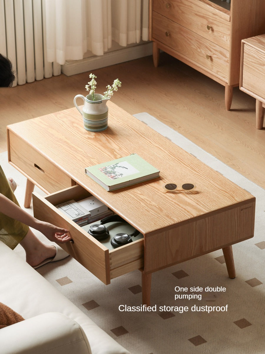 Oak Solid Wood Classic Coffee Table