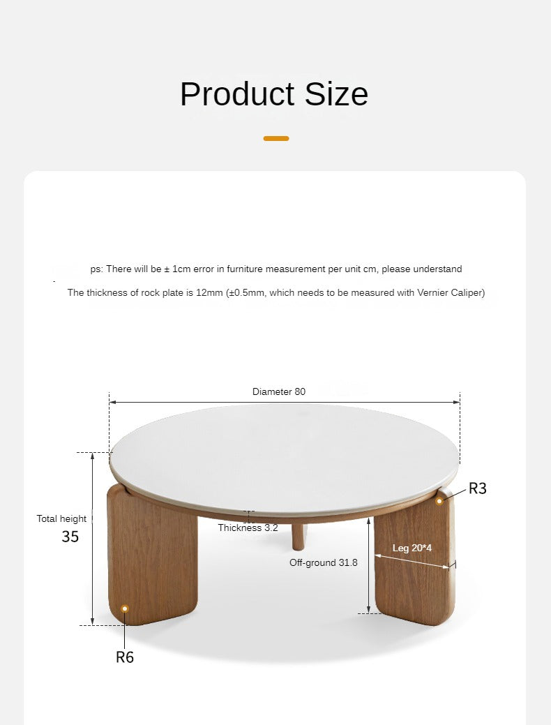 Oak, Ash, Poplar Solid Wood Slate Coffee Table