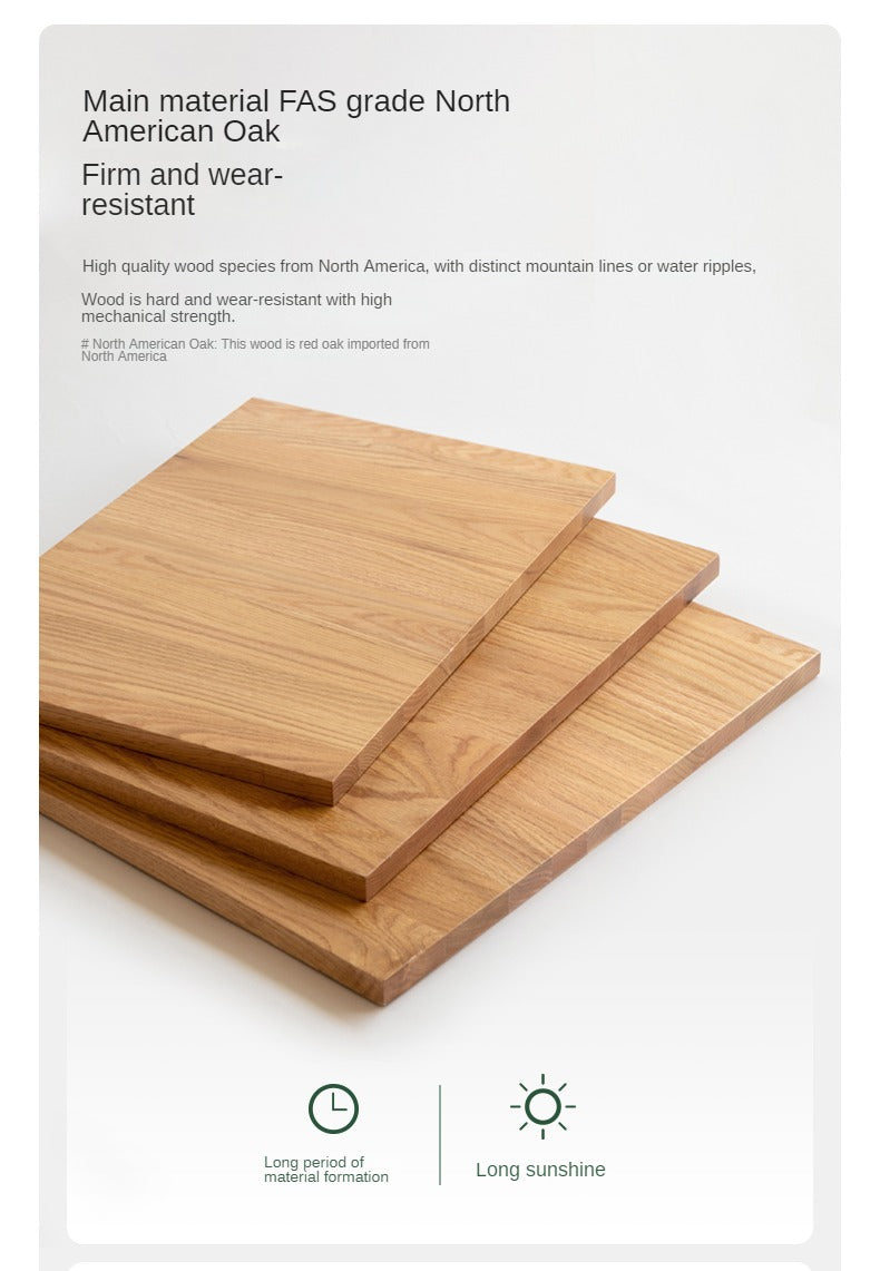 Oak Solid Wood Rattan TV Cabinet