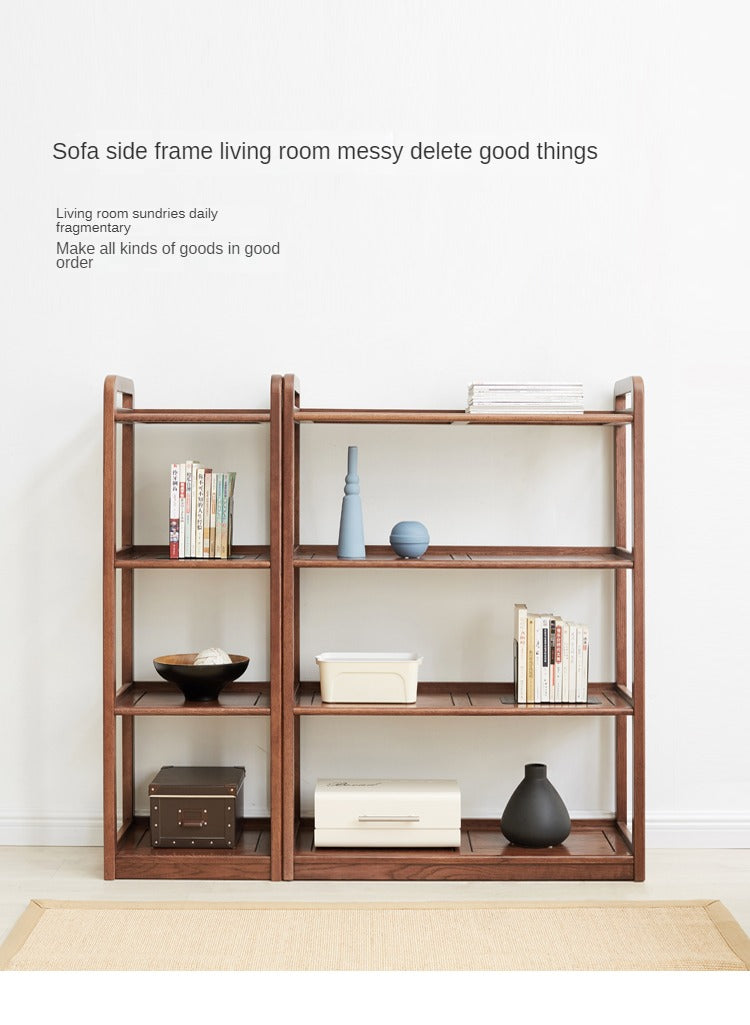 Oak Solid Wood Floor-To-Ceiling Racks Modern