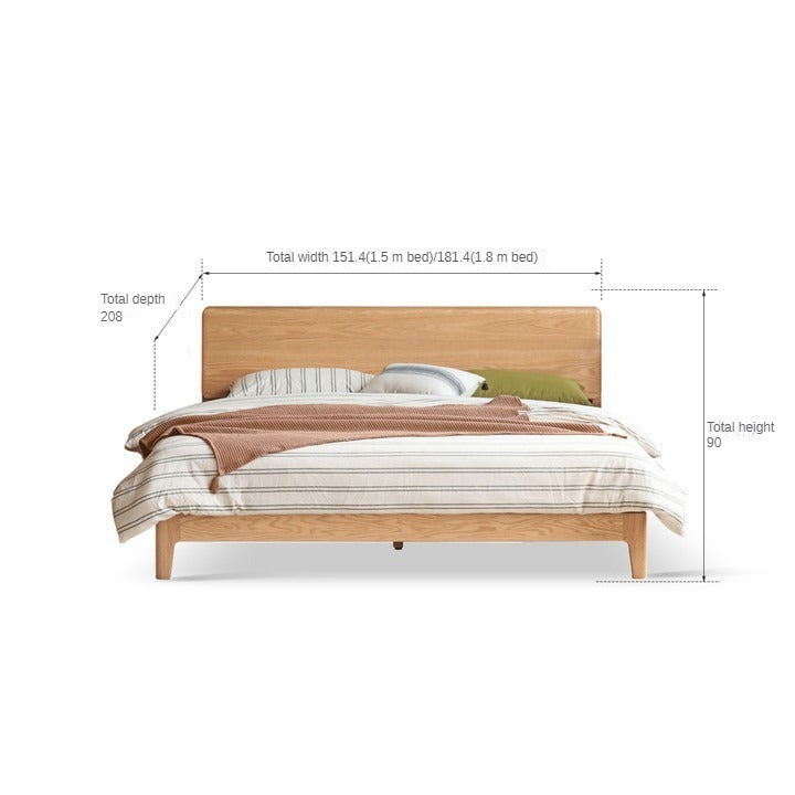 Oak Solid Wood Bed