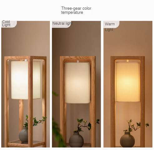 Oak Solid Wood Bright Lamp