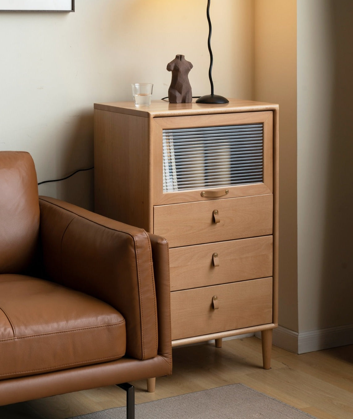 European Beech Chest of Drawers Combination