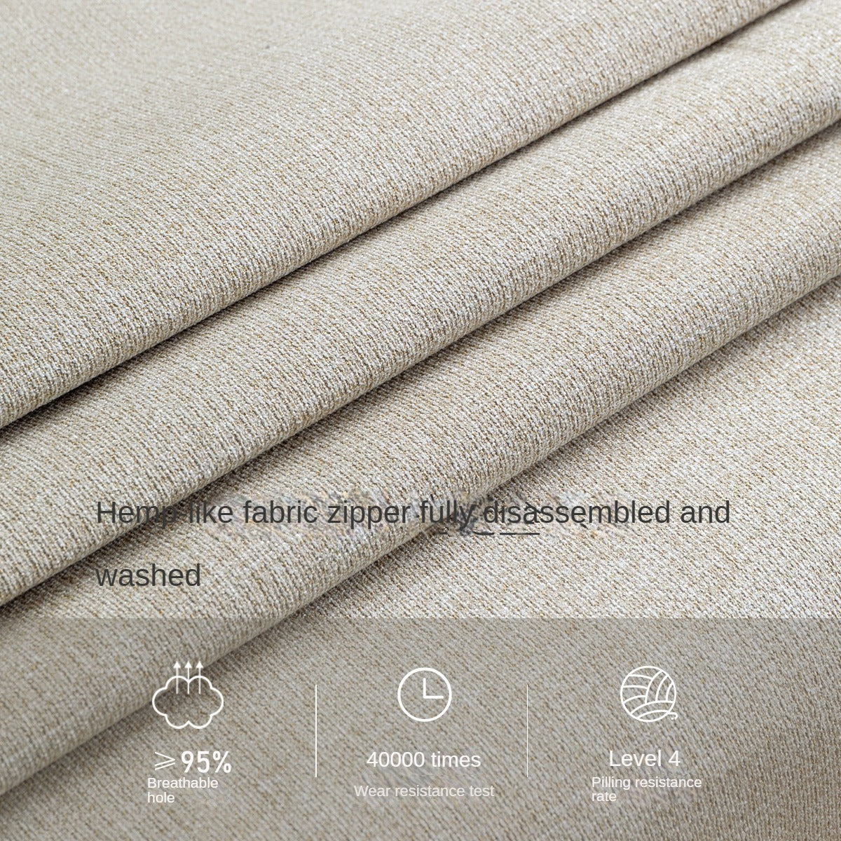 Black Walnut, Solid Sandalwood Fabric Sofa Nordic Dual-purpose Sofa-