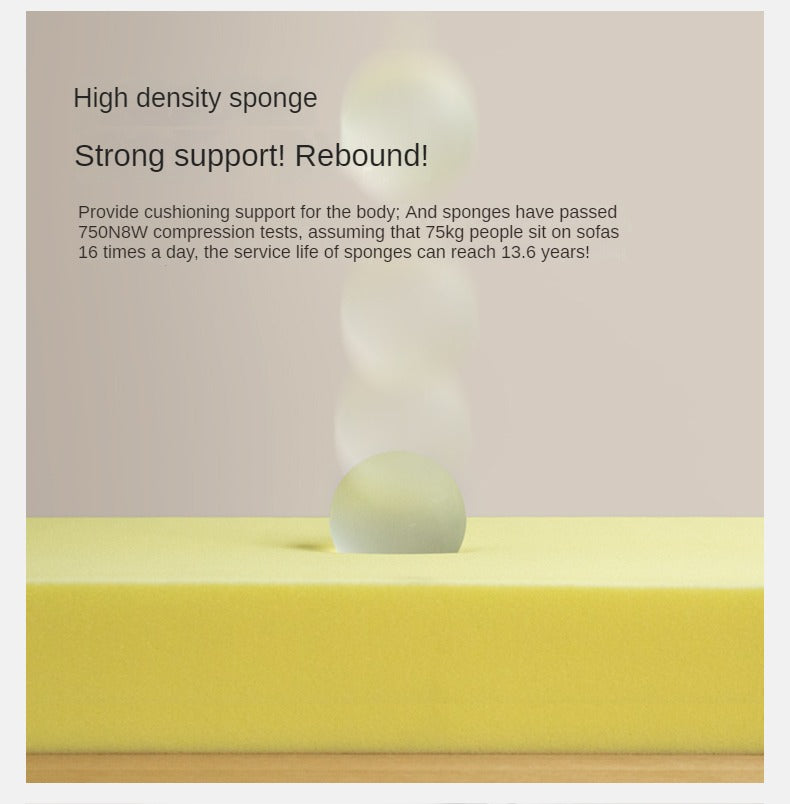 Black Walnut, Ash, Oak Solid Wood High Back Sofa.