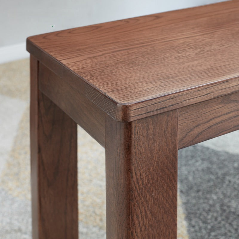 Black Walnut, Oak, Sandalwood Solid Wood, Solid RubberWood Nordic Long Bench