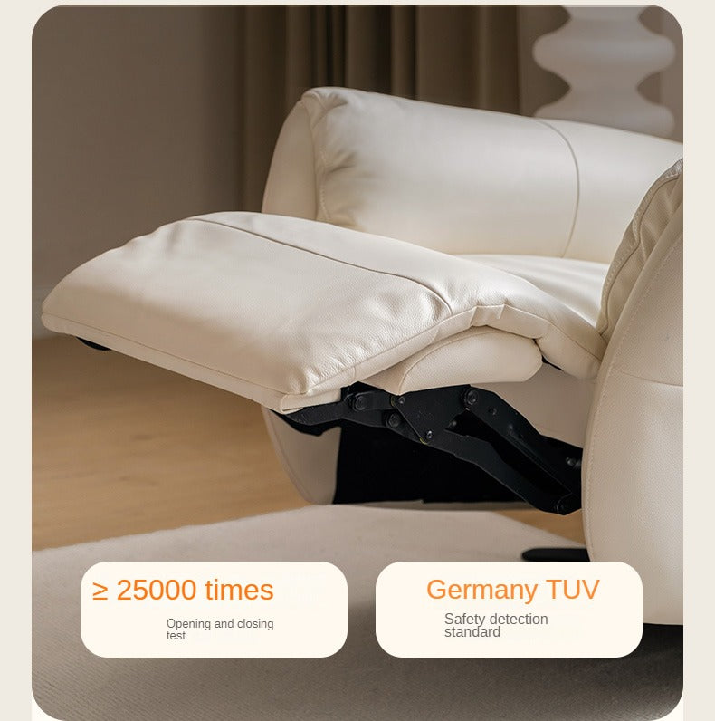 Leather Electric Cream Style Single Chair