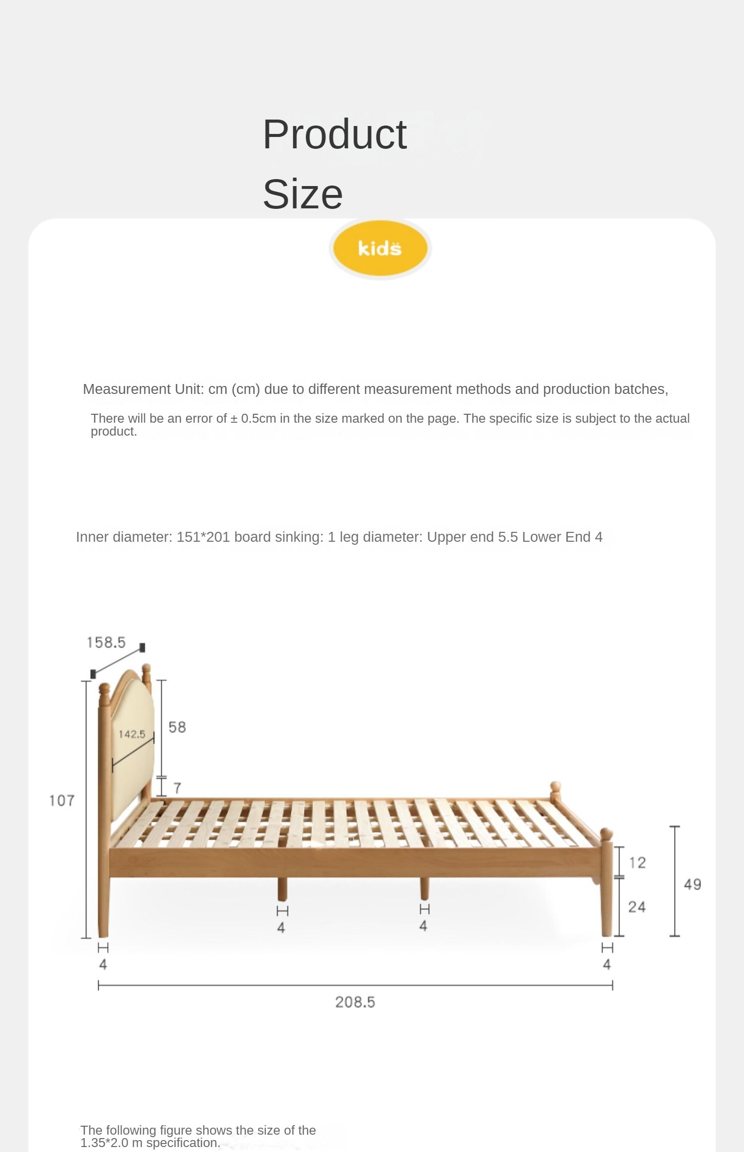 Beech, Oak Solid wood Princess bed<