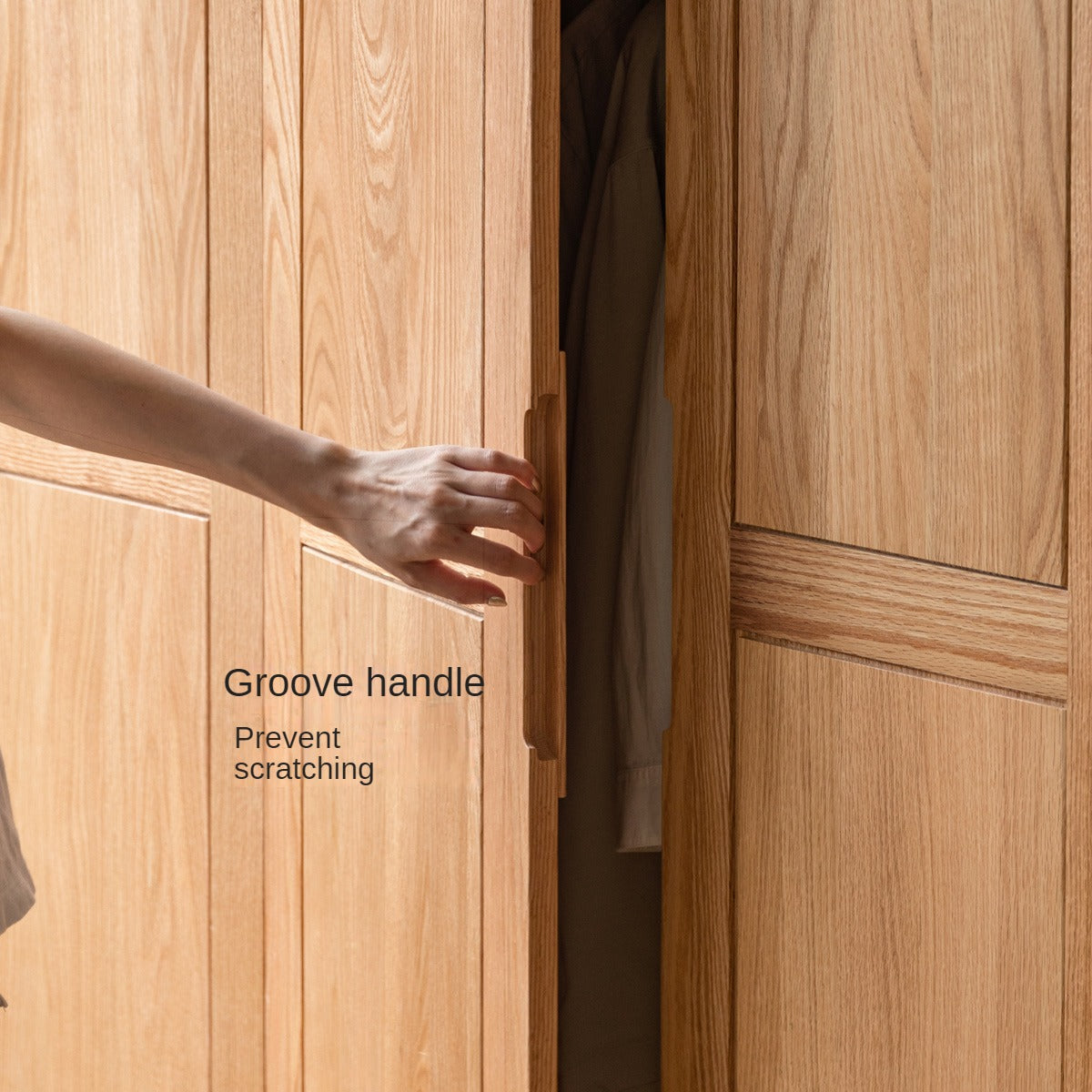 Oak solid wood Wardrobe