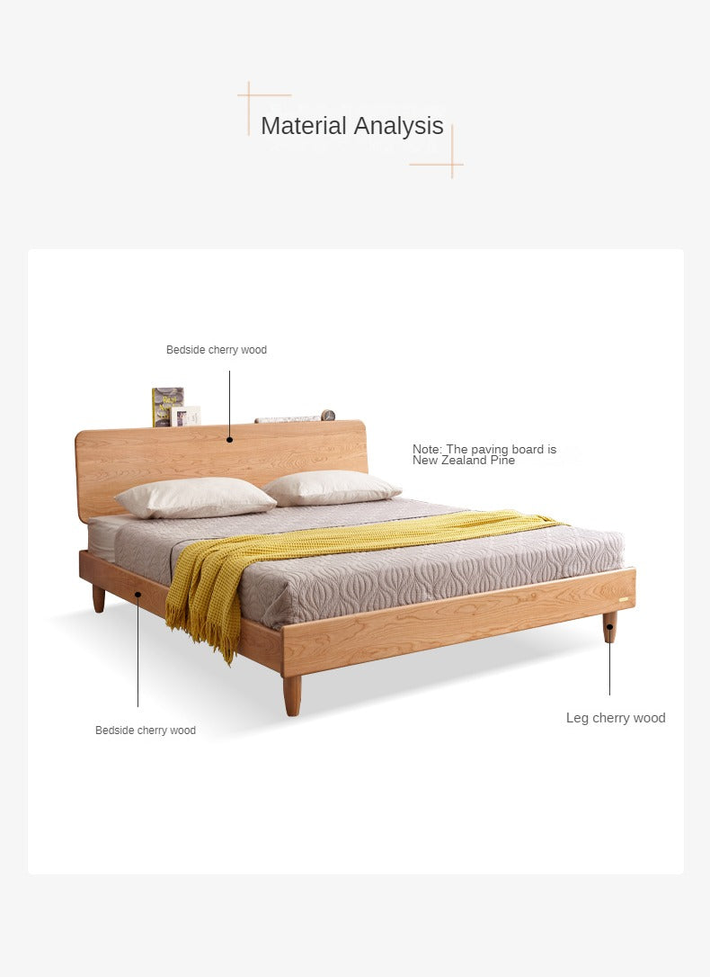Cherry Wood Bed Modern