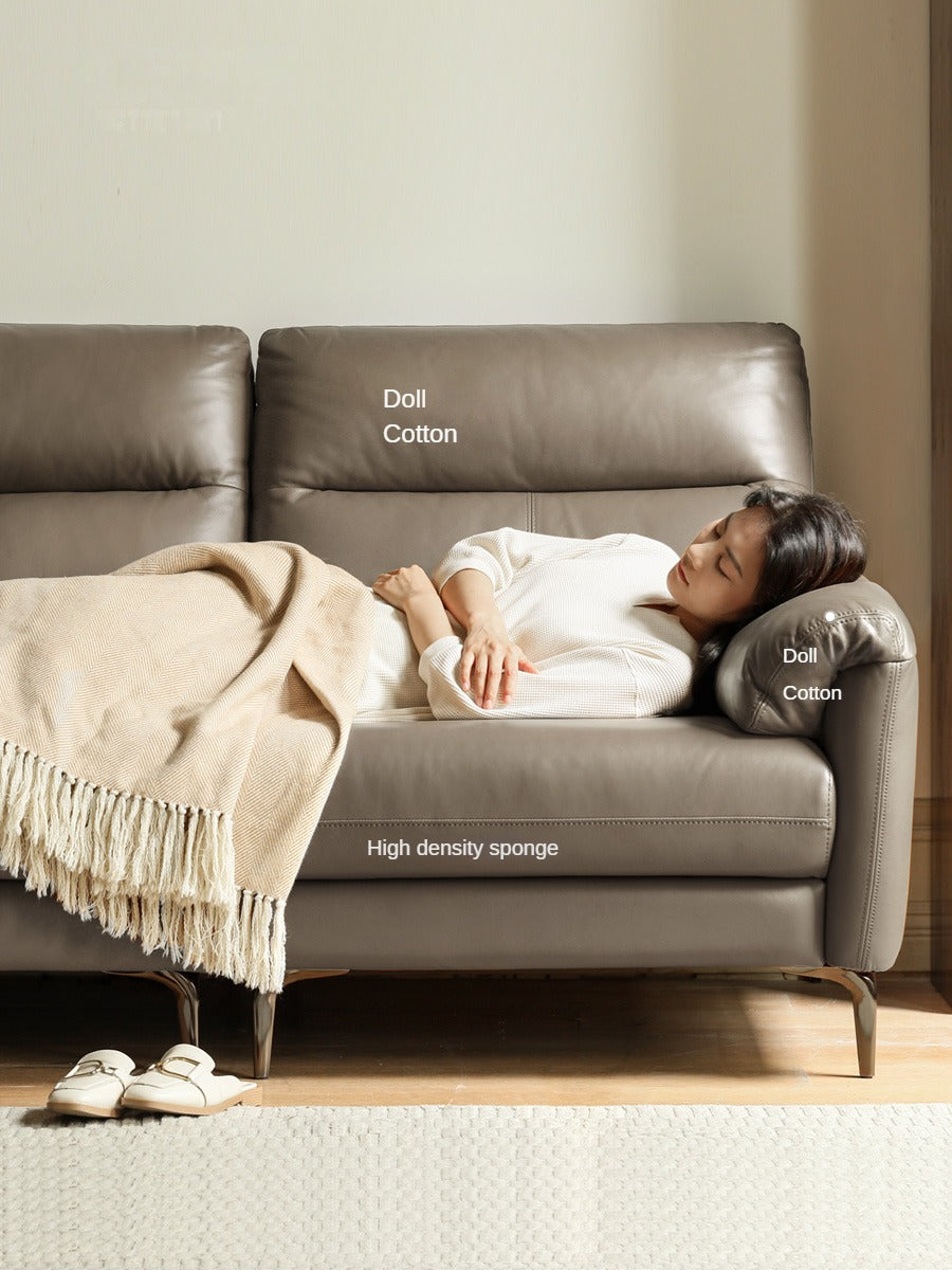 Genuine Leather Italian Normcore Modern Sofa