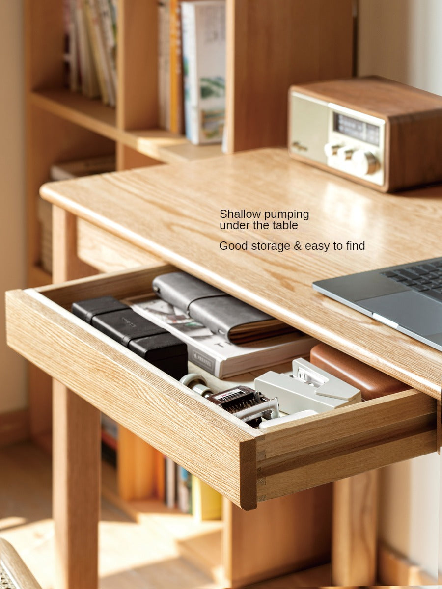 Oak, Beech Solid Wood Office Desk