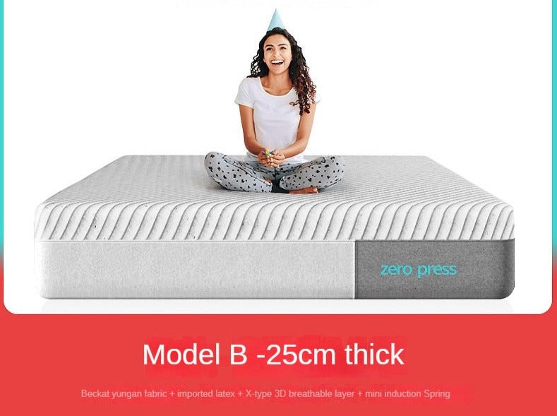 Zero press Double-Sided Mattress with Memory Foam and Pocket Springs 25cm,30cm