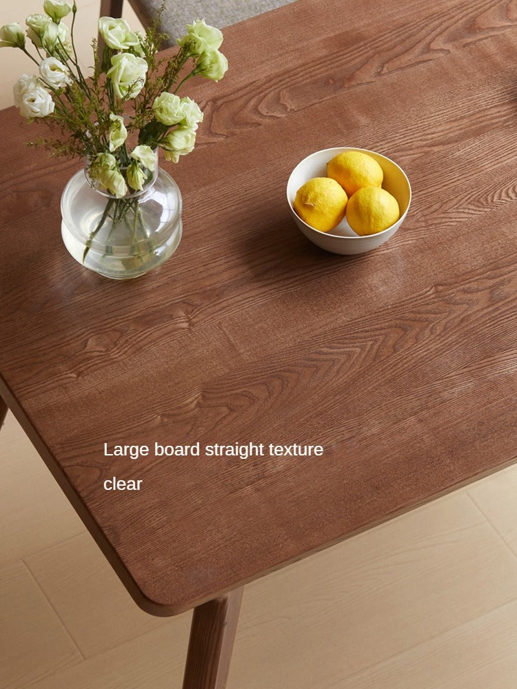 Ash Solid Wood Rectangular Dining Table