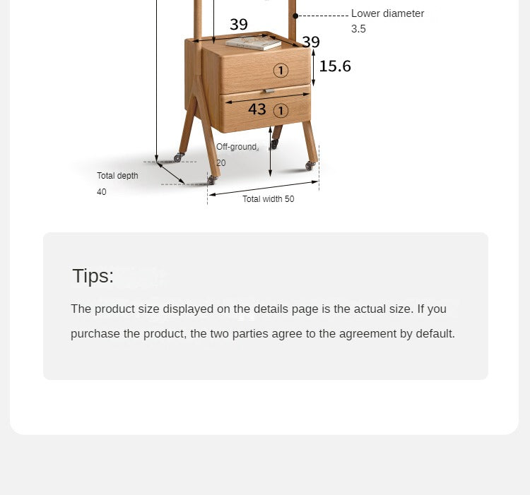 Multifunctional hanger Oak Solid Wood"