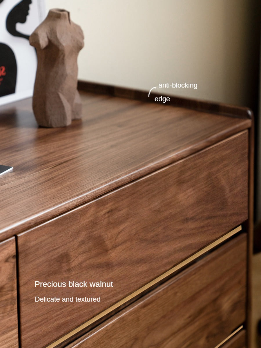 Black Walnut Solid Wood Cabinet Storage