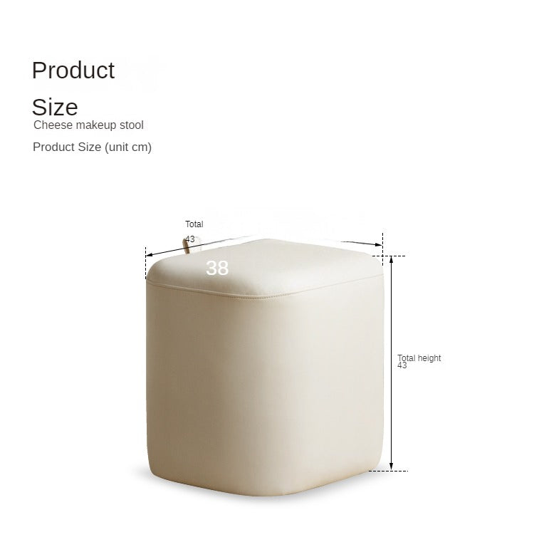 Makeup Stool Organic Leather