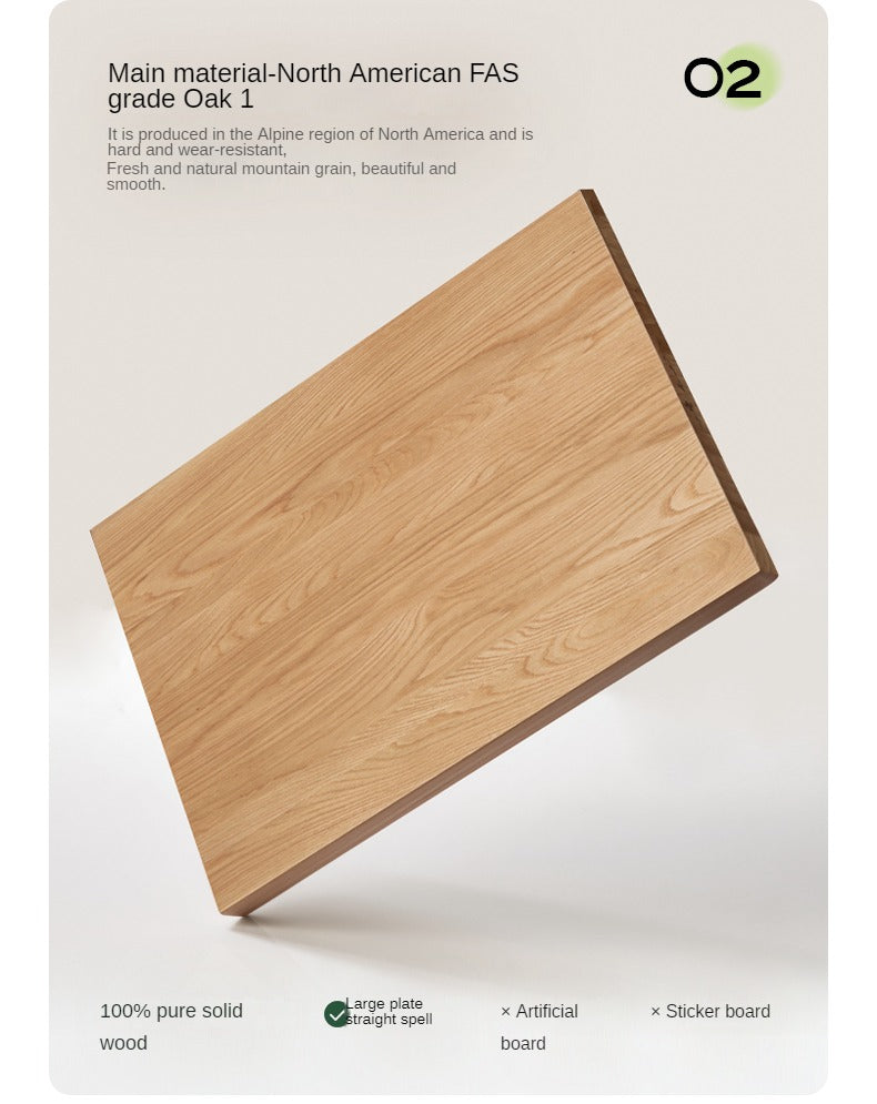 Oak, Ash Solid Wood Vanity Table Shelf Integrated.