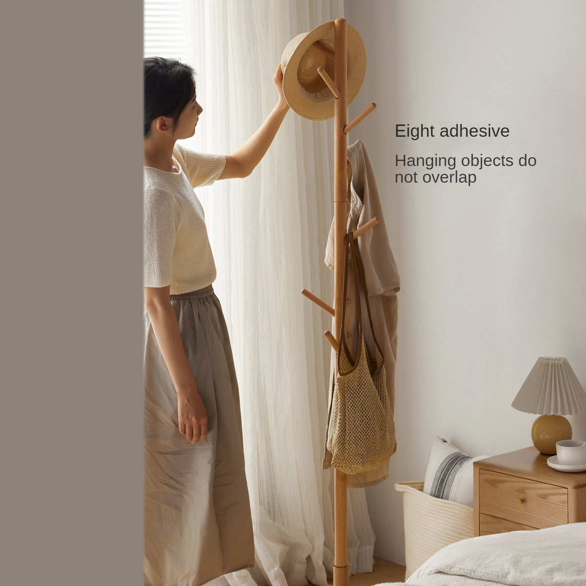 Beech, Ash Solid Wood Clothes Hanger Rack