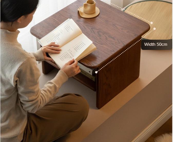 Oak Solid Wood Square Tea Table