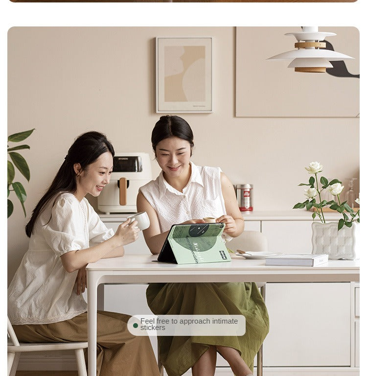 Rock Slab Dining Table Iron-cream