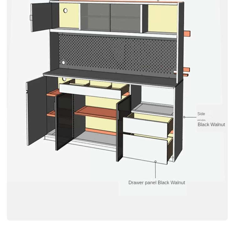 Sideboard, Buffet cabinet black walnut"+