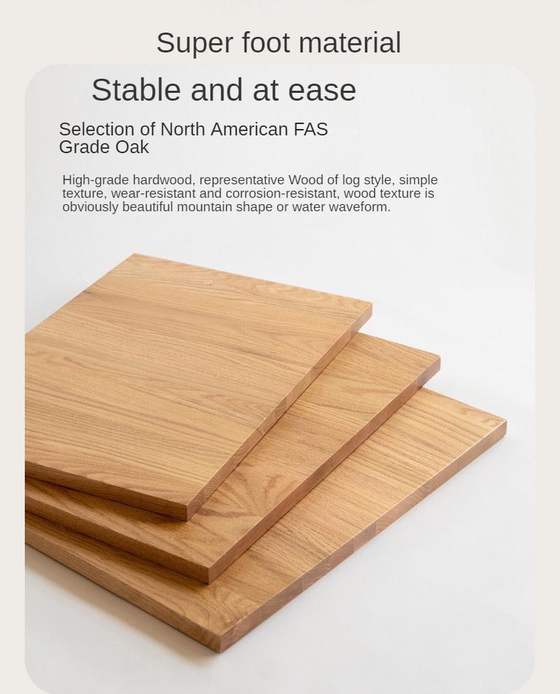 Oak Solid Wood Sitting and Sleeping Dual-purpose Storage Sofa.