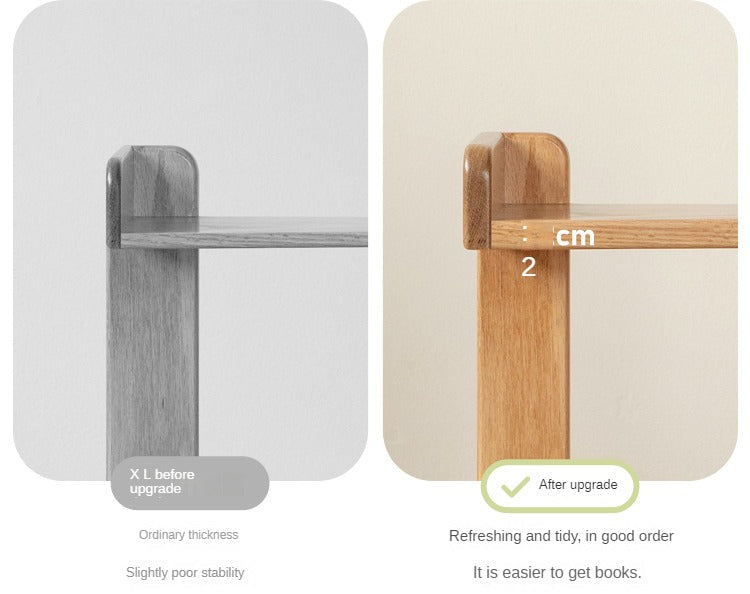 Oak, Solid RubberWood Desktop Organizer