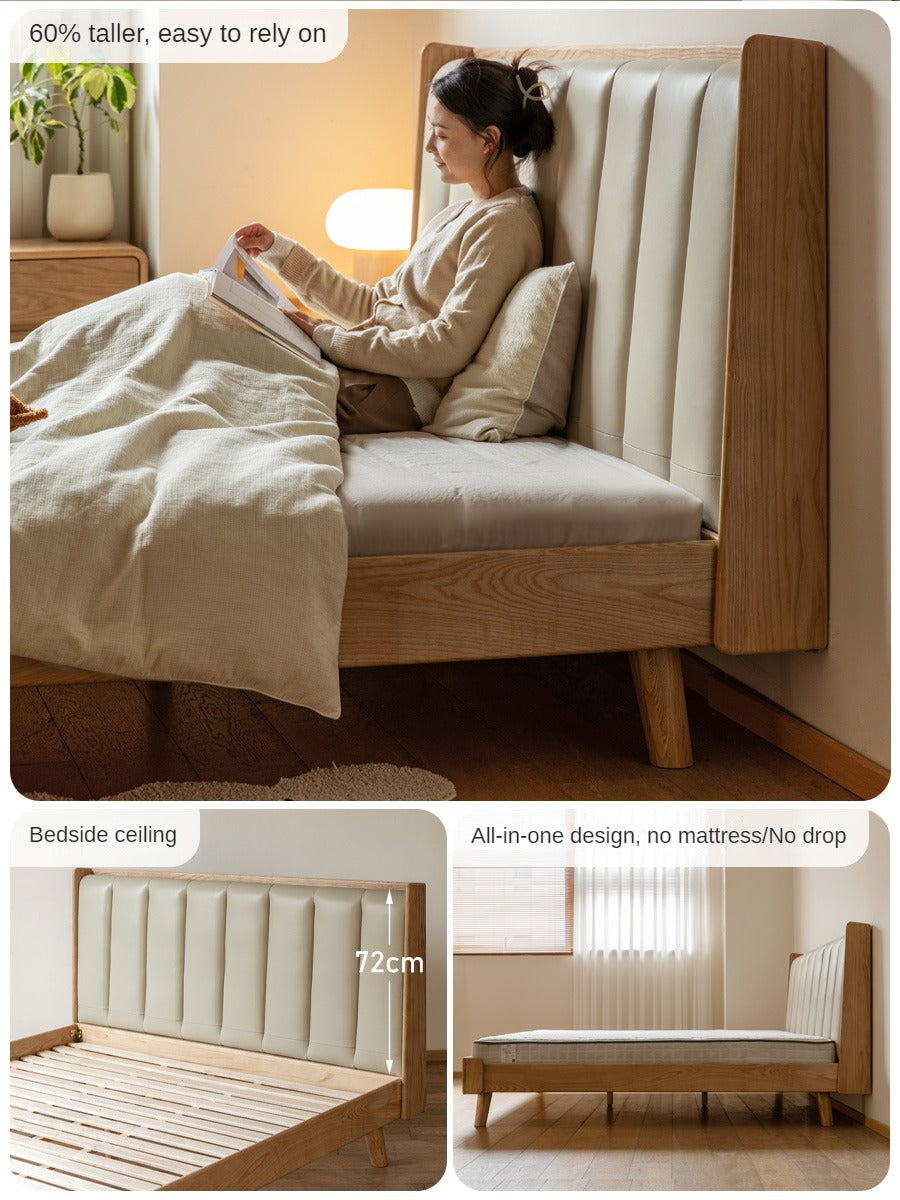 Oak, Ash Solid Wood Technology Cloth Harp Bed