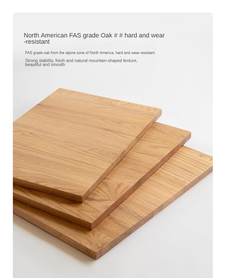 Oak Solid Wood Mobile Storage Rack