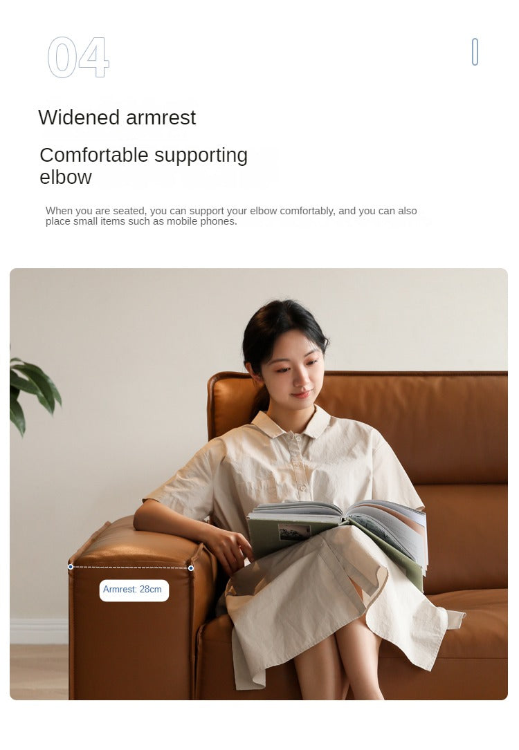 Genuine Leather Art Down Sofa.