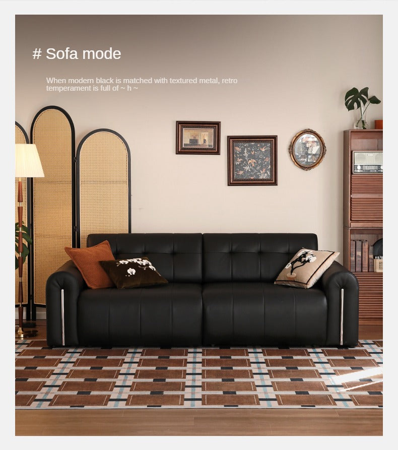 Fabric Electric Italian Style Sitting and Sleeping Sofa.