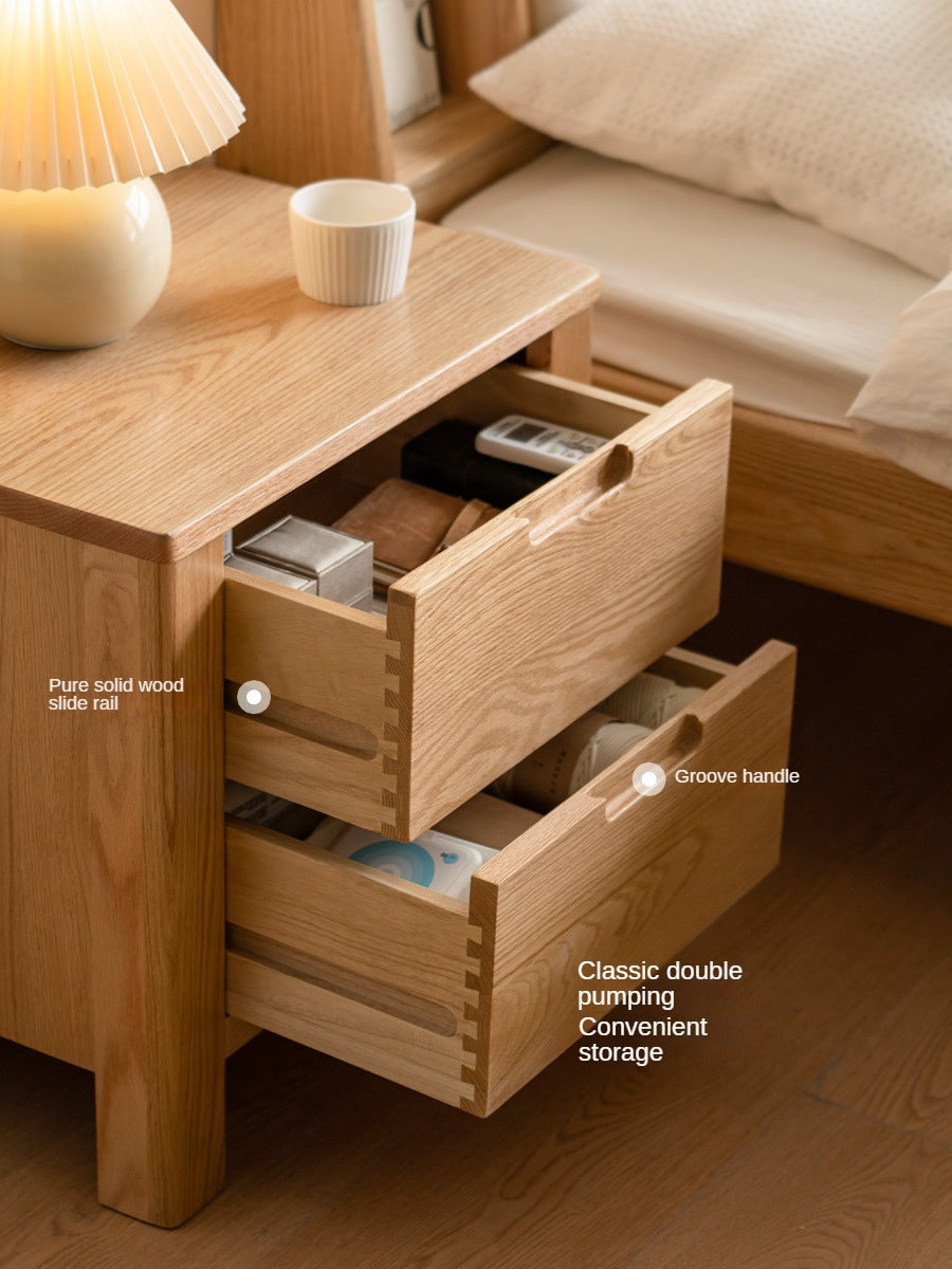 Oak Solid Wood Nightstand