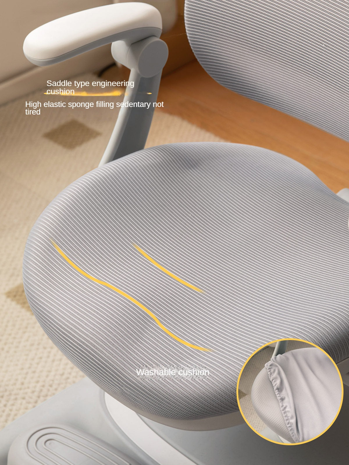 Soft Bag Lifting Movable Upright Children's Back Chair.