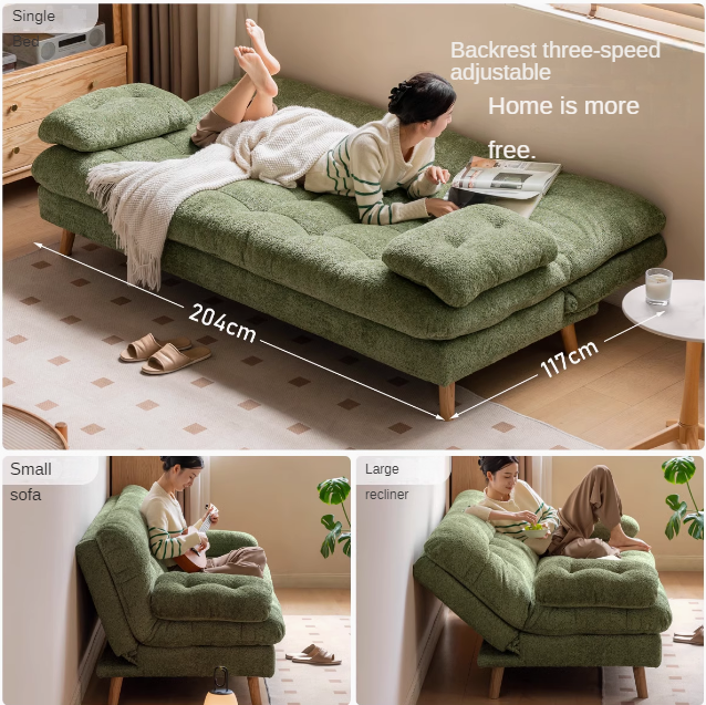 Fabric Sleeper Sofa Modern imitation cashmere