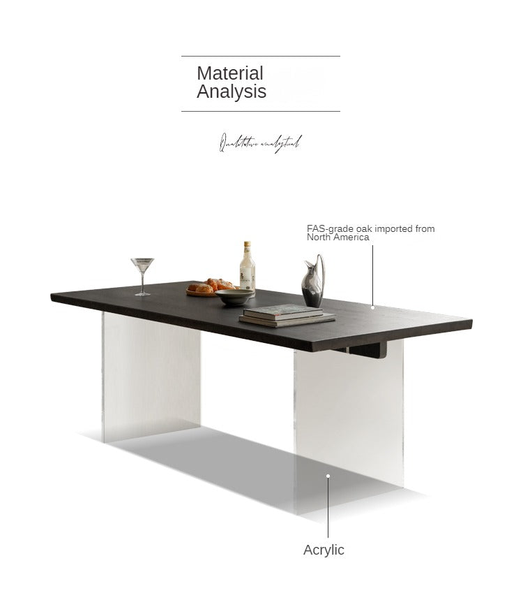 Oak Solid Wood Suspended Dining Table